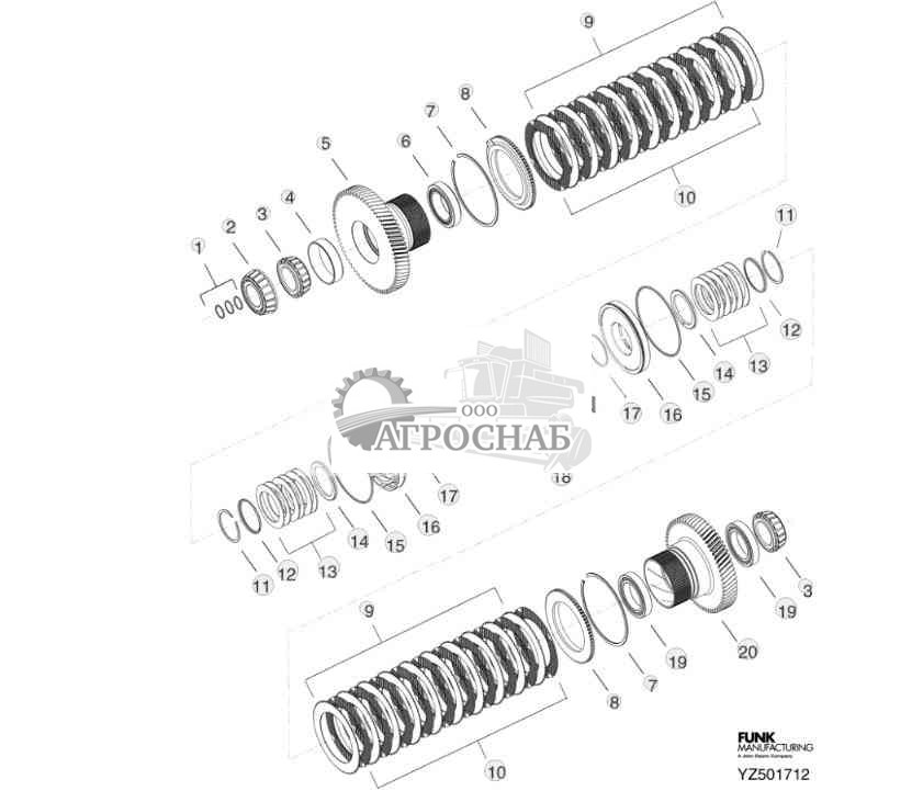 TRANSMISSION FOURTH STAGE ASSEMBLY (CLUTCH C, CLUTCH R) 